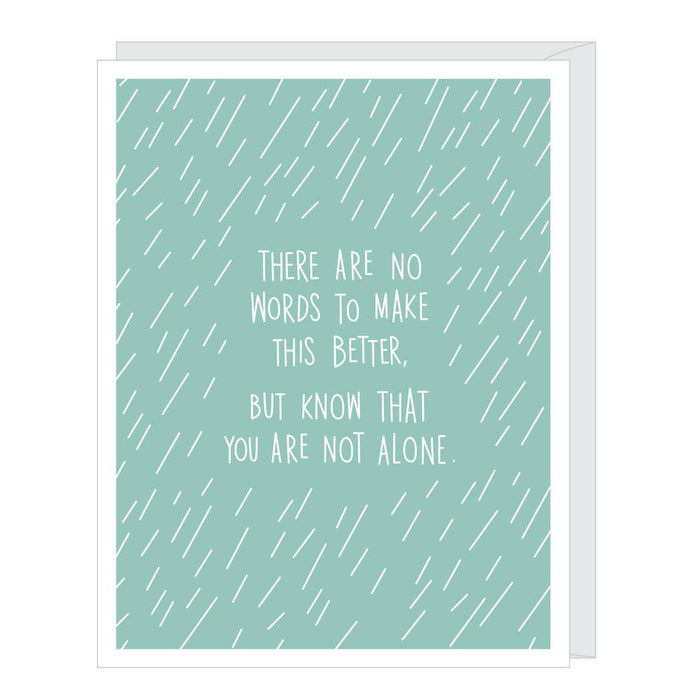 Falling Rain Sympathy Support Card