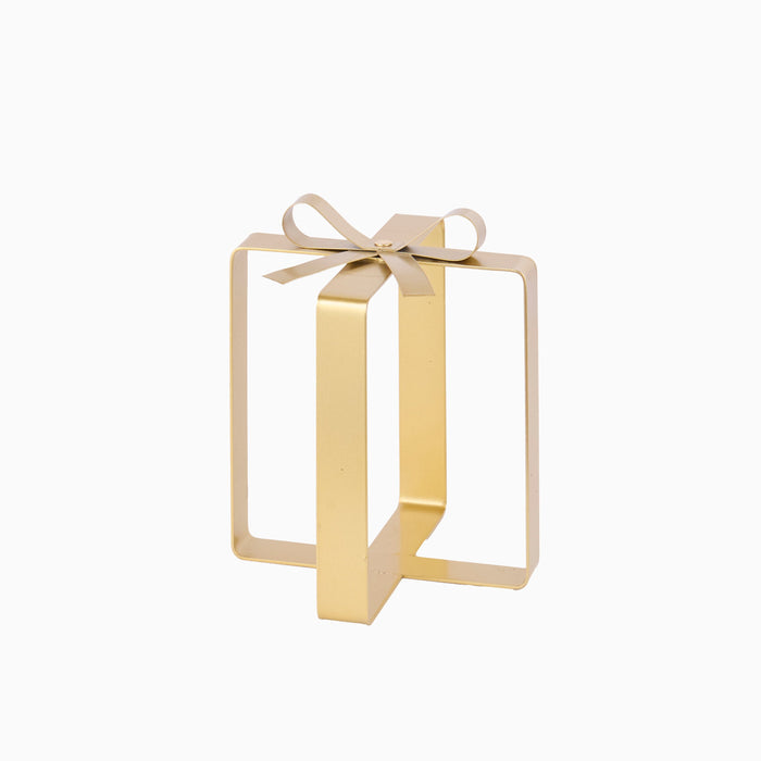Falun Metal Present Ornaments - Set of 2 - Gold - Laura James