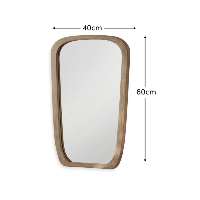Farleigh Small Whitewash Wooden Mirror - Laura James