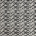 Faux Abstract Geometric- Black/Cream 18 in x 54 in