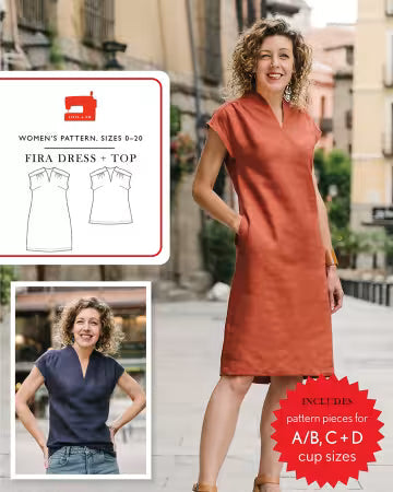 Fira Dress and Top pattern by Liesl & Co
