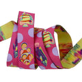 Floral Reef- School Crossing in Ultraviolet - 1" Ribbon by Tula Pink