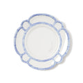 French Blue Bamboo Rim Melamine Dinner Plates - Set of 4 - The Preppy Bunny