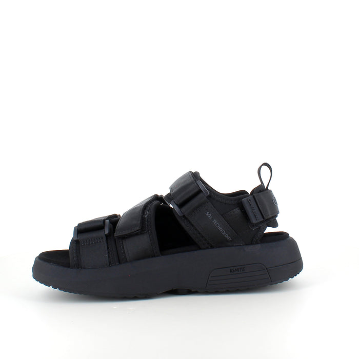 Gaitline Flow SP sandal – svart sandal med svankstöd & IGNITE skum