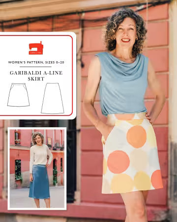 Garibaldi A-Line Skirt pattern by Liesl & Co