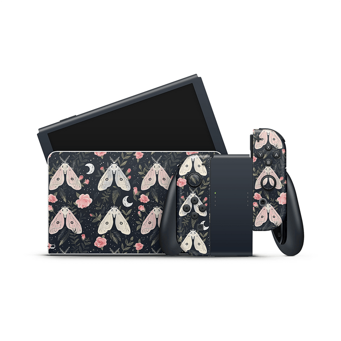 Gentle Moths Nintendo Switch OLED Decal Skin
