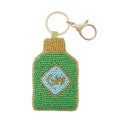 Gin Beaded Keyring Green