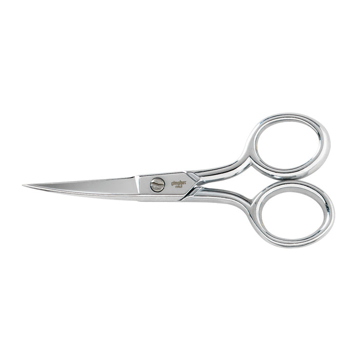 Gingher Curved Embro Scissor Chrome 4