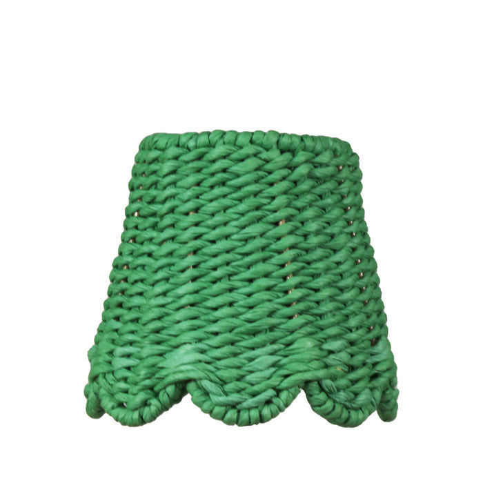 Green Scalloped Lampshade for Zafferano Poldina Pro Lamp - The Preppy Bunny