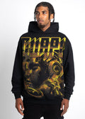 Guapi Cyber Yellow Hoodie with front pocket and drawstring