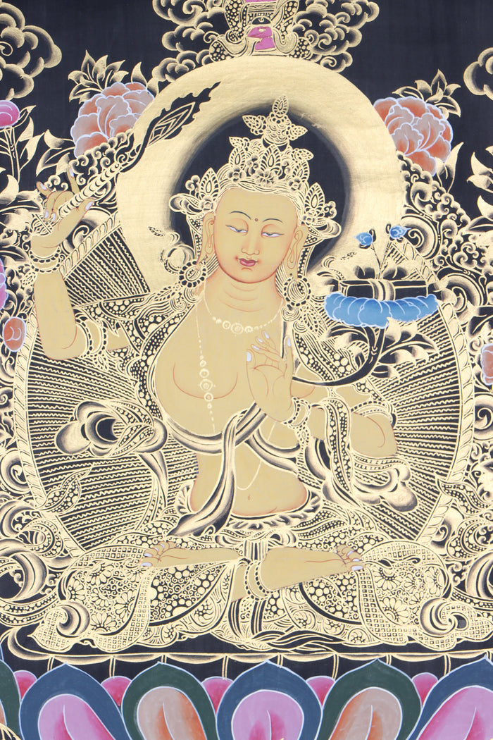 Manjushri Thangka for spirituality.
