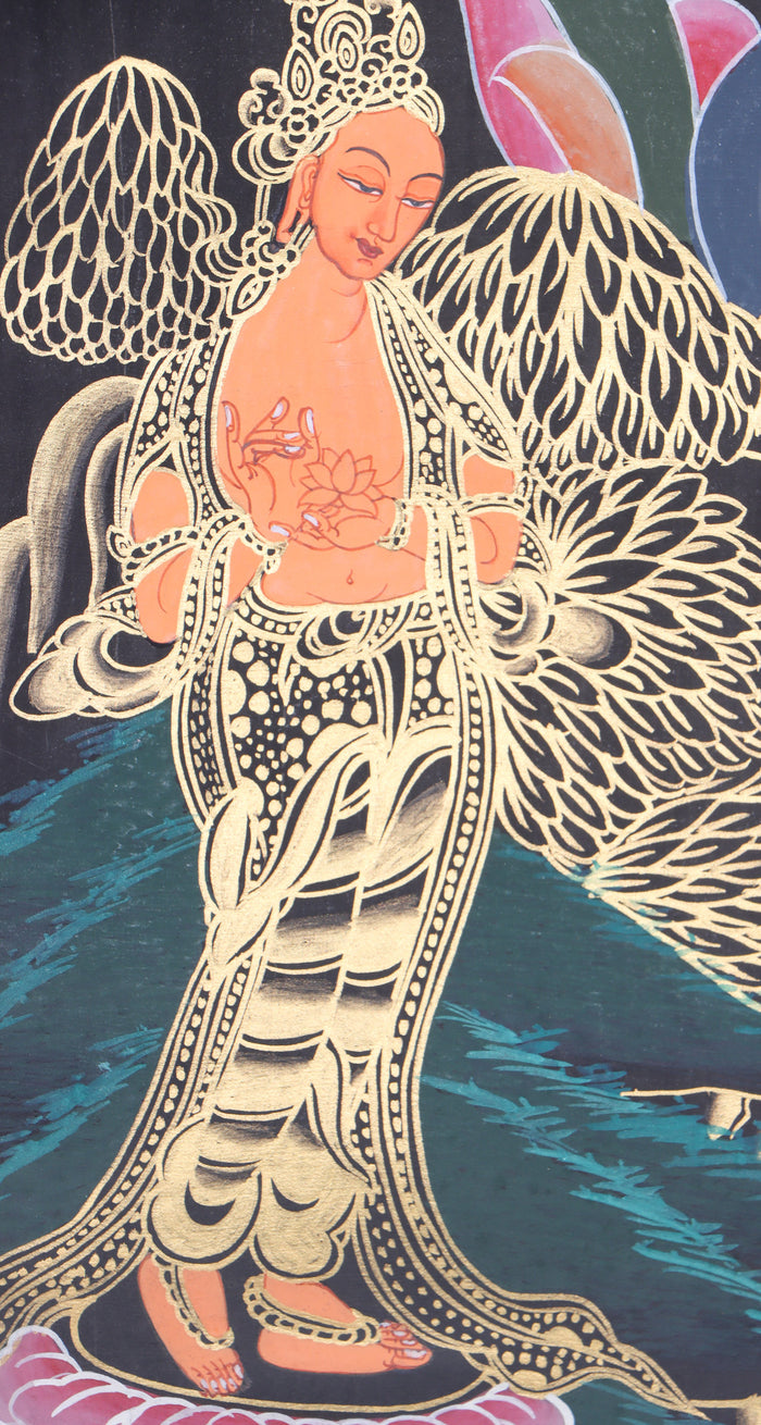 Manjushri Thangka for spirituality.