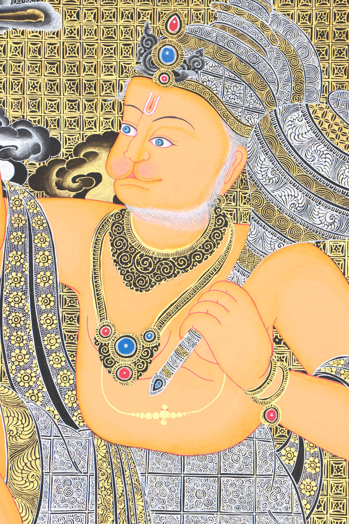 Hanuman Thangka for serves as a means of conveying complex spiritual teachings.