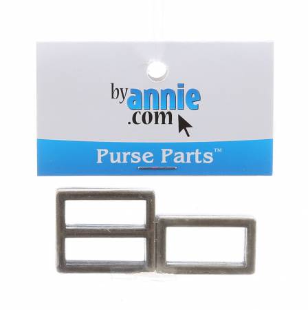 Hardware Set Antique Brass 1in Flat Rectangle