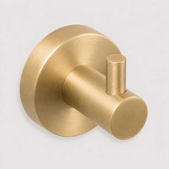 Bathroom Hawksburn Towel and Robe Hook - Satin Brass