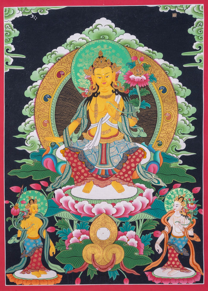 High quality Maitreya Buddha - Lucky Thanka