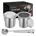 HOMEMAXS Extra Fine Mesh Strainer Infuser - Eucalyptus And Sage | Tea, Coffee, Mug, and Cup products for men and women of all ages