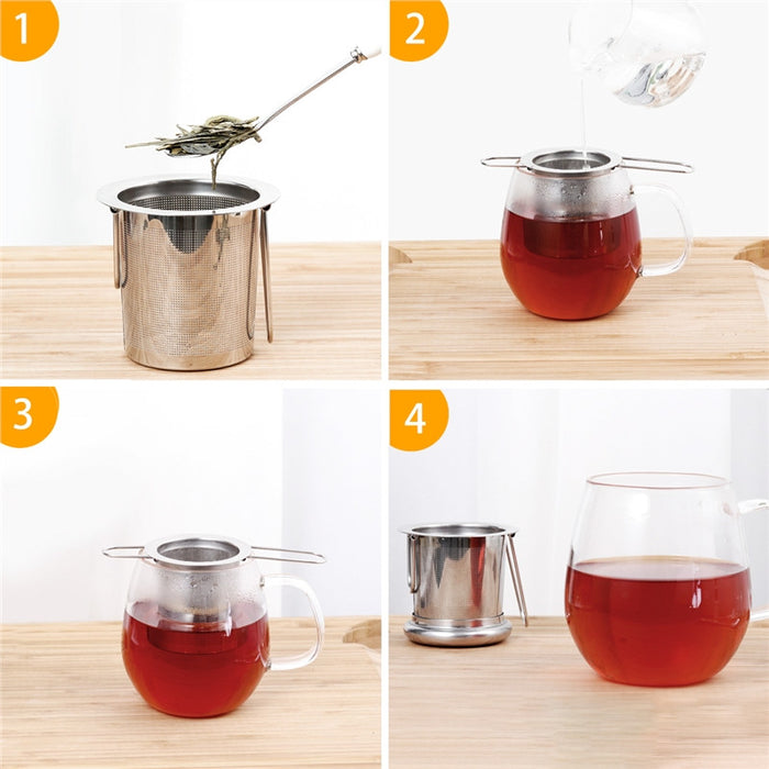 HOMEMAXS Extra Fine Mesh Strainer Infuser - Eucalyptus And Sage | Tea, Coffee, Mug, and Cup products for men and women of all ages