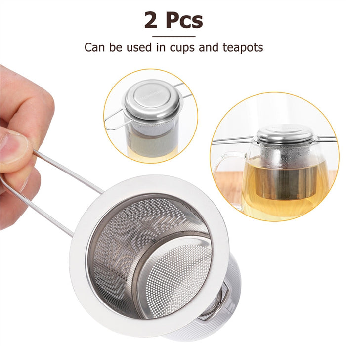 HOMEMAXS Extra Fine Mesh Strainer Infuser - Eucalyptus And Sage | Tea, Coffee, Mug, and Cup products for men and women of all ages