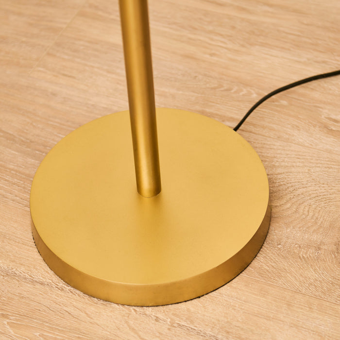 Horton 158cm Metal Floor Lamp - Gold - Laura James