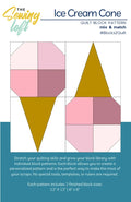 Ice Cream Cone Quilt Block Pattern