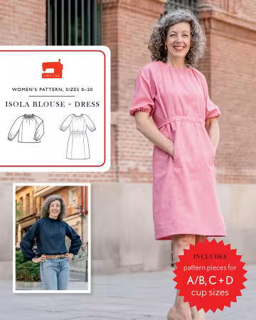 Isola Blouse & Dress  pattern by Liesl & Co.