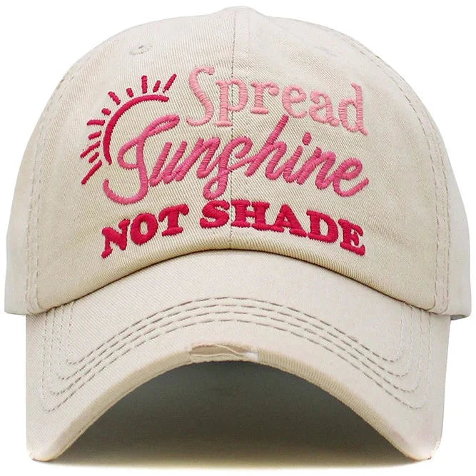 Ivory Spread Sunshine Ball Cap — Soiree Line
