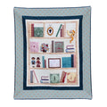 Jane Austen Library Quilt Fabric Kit ONLY- Machine Embroidery