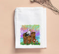Jennie Seagull On Pilings Tea Towel