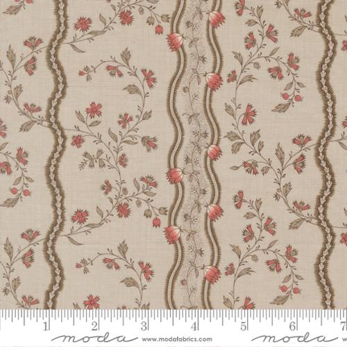 Jonquille Stripes Floral Smoke- Fleur De Paris