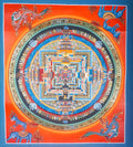 Kalchakra Mandala Hand Painting - Lucky Thanka