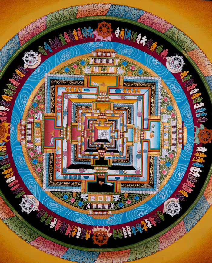 Kalchakra Mandala Thangka Art - Lucky Thanka