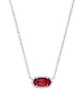 Kendra Scott Elisa Necklace Clear Berry in Silver