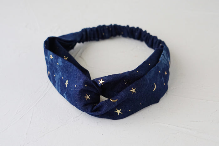Korean Style Denim Cross Headband