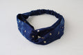 Korean Style Denim Cross Headband