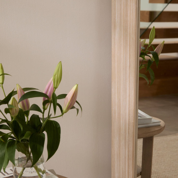 Kubu 170 x 50cm Wooden Arch Mirror - Whitewash - Laura James