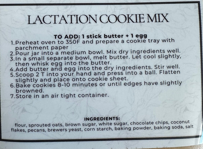 Lactation Cookie Mix