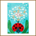 Ladybug & Drifting Dandelion Garden Flag — Evergreen Enterprises