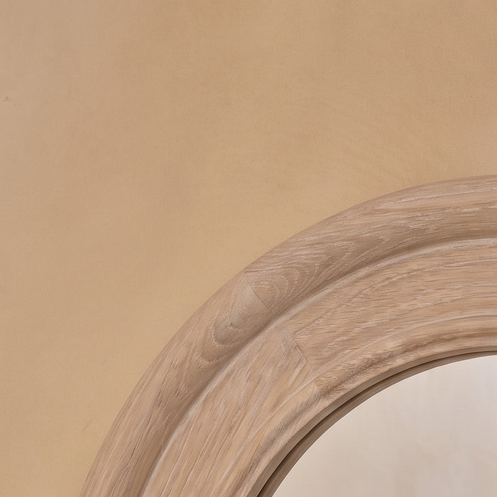 Langton 180x90cm Wooden Arch Floor Mirror - Whitewash - Laura James