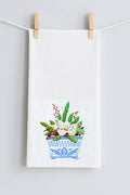 Laura Christmas Magnolia Tea Towel