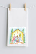 Laura's Square Nativity Tea Towel