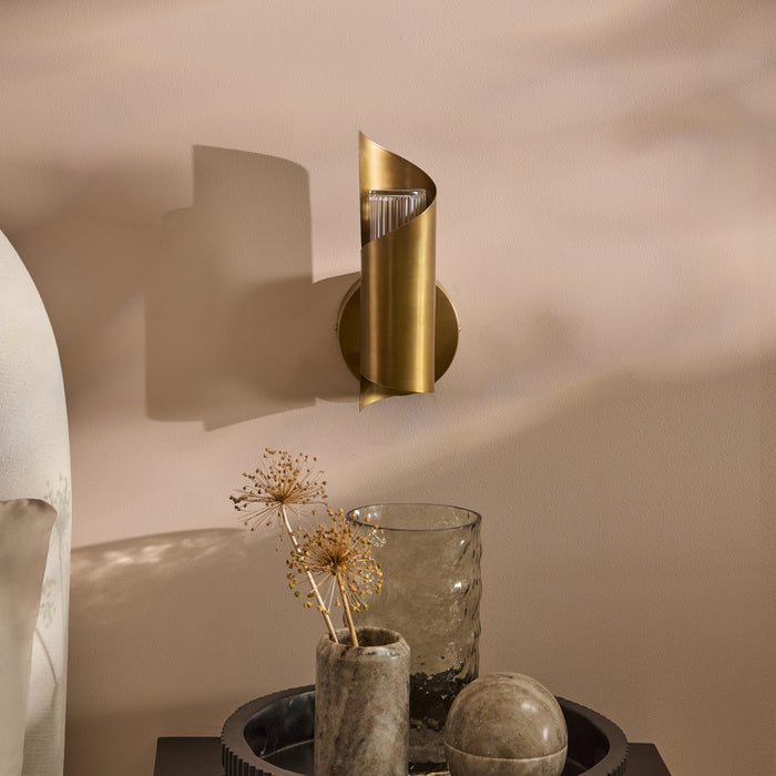 Levington 25cm IP44 Wall Light - Gold - Laura James