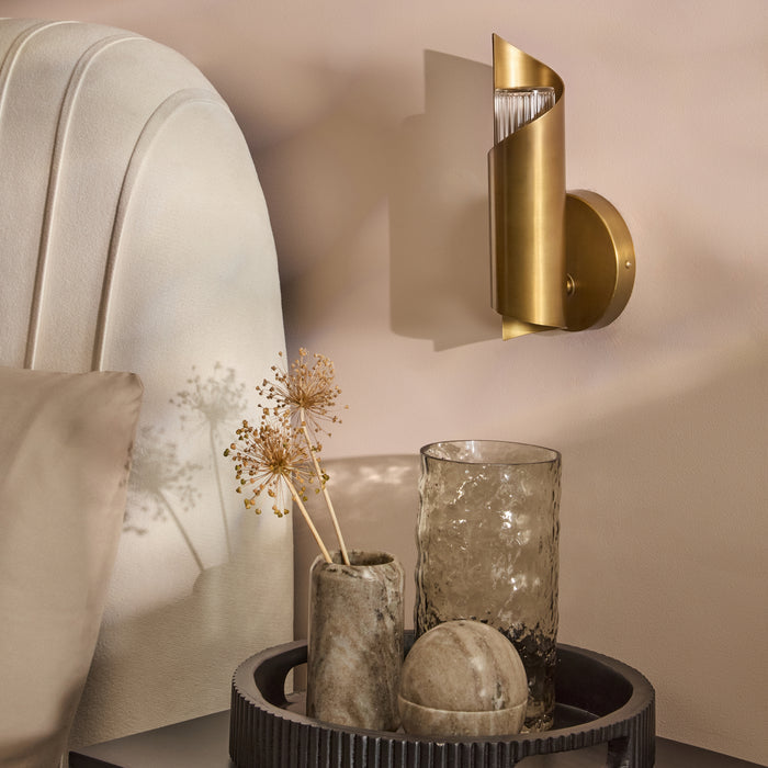 Levington 25cm IP44 Wall Light - Gold - Laura James