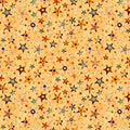 Light Orange Stars & Moon- A Haunting We Will Go