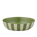 Linear Metal Bowl Olive/Seafoam