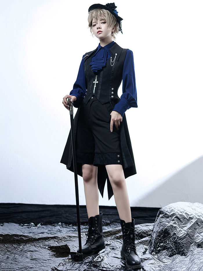 Lolita Medieval Little Prince Tailcoat Long Vest