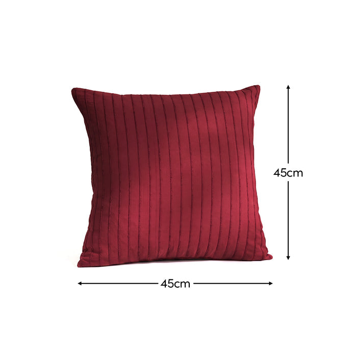 Ludbrook 45x45cm Cushion Cover - Burgundy Red - Laura James
