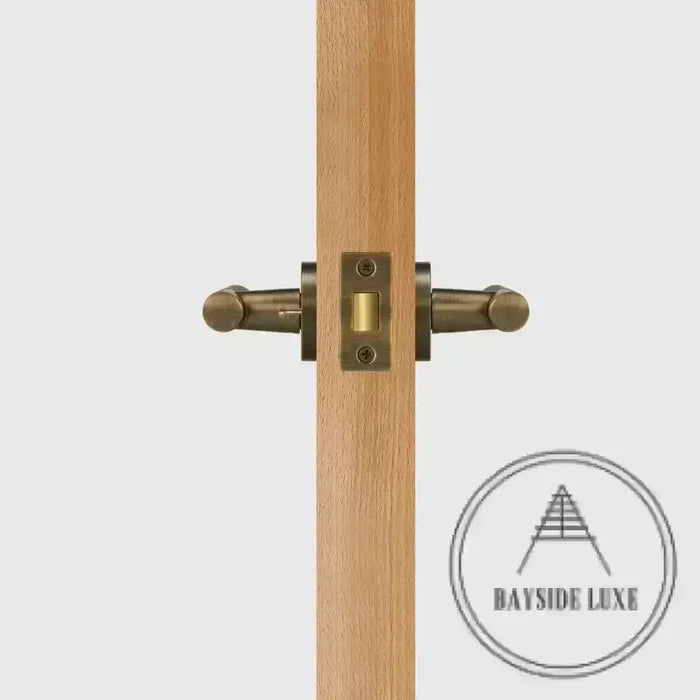 Door Handle Luxe Doorware - Elizabeth Bay Privacy Set - Antique Brass