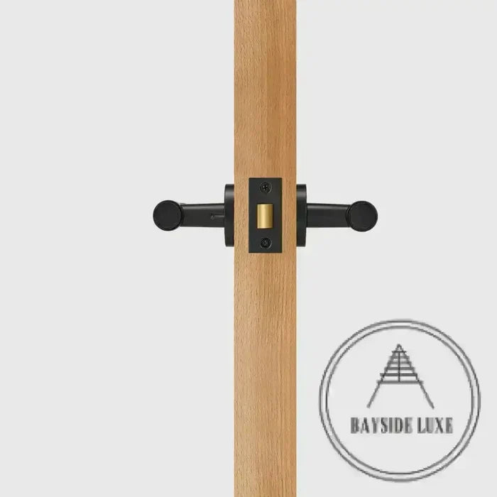 Door Handle Luxe Doorware - Ocean Grove Privacy Set - Black