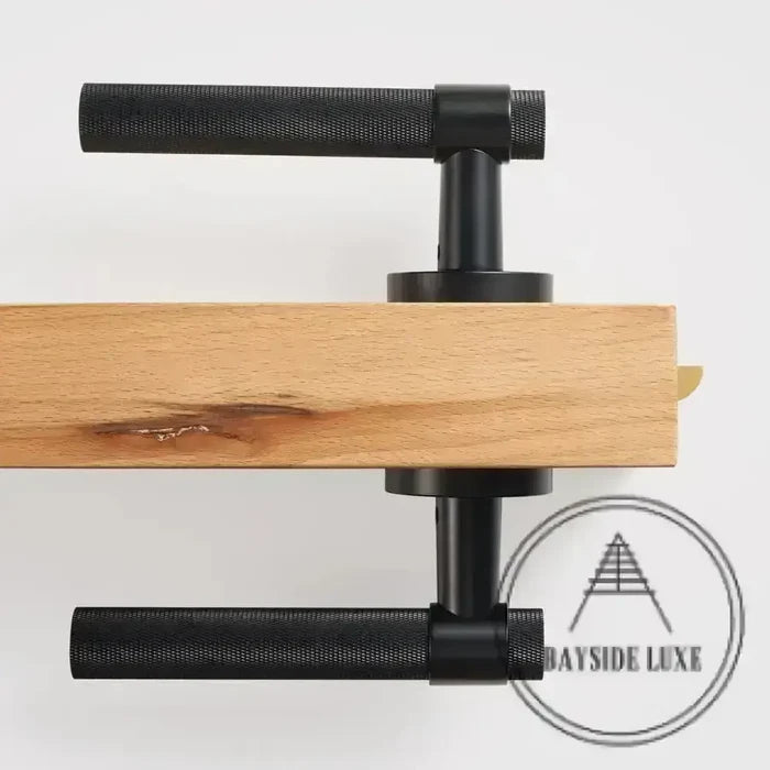 Door Handle Luxe Doorware - Port Melbourne Door Lever Passage Set - Black